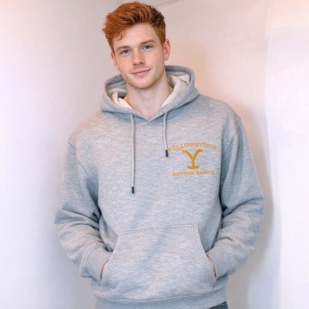 Yellowstone Dutton Fleece Pullover Hoodie LG NWT